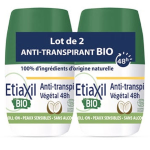 Etiaxil dodorant anti - transpirant th vert vgtal 48h bio lot de 2 x 50ml