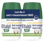 Etiaxil dodorant anti - transpirant vgtal 48h th vert roll - on bio lot de 2 x 50ml