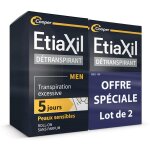 Etiaxil d�odorant d�transpirant homme 2x15ml