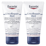 Eucerin crème mains réparatrice 5% d'urée lot de 2 x 75ml Eucerin crème mains réparatrice 5% d'urée lot de 2 x 75ml