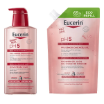 Eucerin duo gel - huile de douche ph5 400ml + eco - recharge 400ml