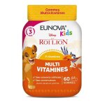 Eunova kids multivitamines roi lion disney enfant d�s 3 ans 60 gommes