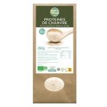 Exopharm prot�ines de chanvre poudre bio 70% prot�ines 250g