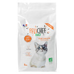 Felichef croquettes chat adulte toutes races sans crales bio 5kg