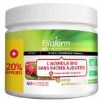 Fitoform l'acrola bio sans sucres ajouts 60 comprims  croquer