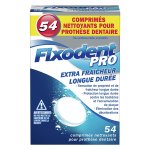 Fixodent pro soin complet nettoyant pour prothses dentaires 54 comprims nettoyants