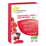 Fleurance nature - circulation - vigne rouge cassis marc de raisin bio - 90 comprims
