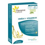 Fleurance nature - d�fenses naturelles - omega 3 vitamine d3 - 30 capsules