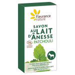 Fleurance nature savon au lait d'nesse patchouli bio 100g