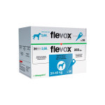 Flevox 268mg (fipronil) insecticide grand chien de 20 a 40kg spot on 36 pipettes