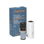 Florame aromathrapie diffuseur d'huiles essentielles usb blanc + complexe hiver tranquille bio 10ml