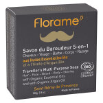 Florame homme savon du baroudeur 5 en 1 bio 100g Florame homme savon du baroudeur 5 en 1 bio 100g