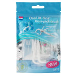 Floss - pick - brush oral - in - one blanc 10 cure - dents