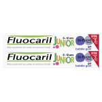 Fluocaril junior 6 - 12 ans dentifrice gel bubble lot de 2 x 75ml