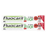 Fluocaril junior 6 - 12 ans dentifrice gel fruits rouges lot de 2 x 75ml