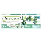 Fluocaril junior, dentifrice 6 - 12ans, menthe douce, 2x75ml
