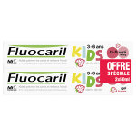 Fluocaril kids 3 - 6 ans dentifrice gel fraise lot de 2 x 50ml