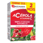 Forté pharma acérola vitamine c naturelle fatigue 60 comprimés à croquer 2 mois Forté pharma acérola vitamine c naturelle fatigue 60 comprimés à croquer 2 mois