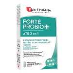 Fort pharma fort probio + atb 2en1 souches microbiotiques levures 10 glules