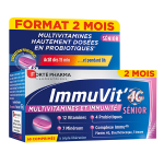 Forté pharma immuvit 4g sénior vitamines minéraux format eco 2 mois Forté pharma immuvit 4g sénior vitamines minéraux format eco 2 mois