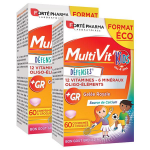 Fort pharma multivit'kids immunits vitamines enfants - lot de 2x 60 comprims  croquer