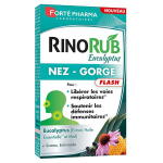 Fort pharma rinorub rhume nez toux gorge eucalyptus 15 comprims