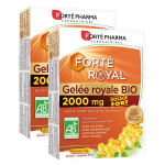 Fort pharma fort royal gele royale bio 2000mg - lot de 2x20 ampoules