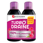 Fort� pharma turbodraine framboise draineur minceur elimination lot de 2x500ml