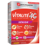 Forté pharma vitalité 4g sénior dynamisant ginseng ginkgo 20 ampoules Forté pharma vitalité 4g sénior dynamisant ginseng ginkgo 20 ampoules