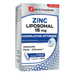Forté pharma zinc liposomal 15 mg immunité peau cheveux 60 gélules végétales Forté pharma zinc liposomal 15 mg immunité peau cheveux 60 gélules végétales