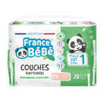 France b�b� couches �cologiques fran�aises taille1 - 28 couches