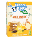 France bb nutrition crales en poudre riz & vanille + 4m bio 200g