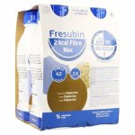 Fresenius fresubin max 2 kcal fibre drink cappuccino aliment liquide 4 x 300ml