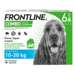 Frontline combo chien m 6 pipettes Frontline combo chien m 6 pipettes