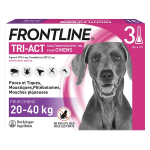 Frontline tri - act chiens l 20 - 40 kg 3 pipettes