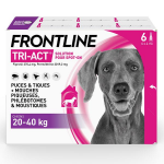 Frontline tri - act chiens l 20  40kg 6 pipettes