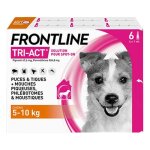 Frontline tri - act chiens s 5 - 10 kg 6 pipettes