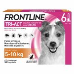 Frontline tri - act chiens s 5 - 10 kg 6 pipettes