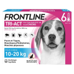 Frontline tri - act chiens m 10 - 20 kg 6 pipettes