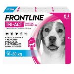 Frontline tri - act chiens m 10 - 20 kg 6 pipettes