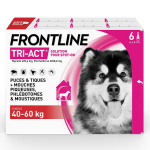 Frontline tri - act chiens xl 40 - 60kg 6 pipettes