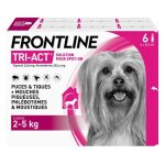 Frontline tri - act chiens xs 2 - 5 kg 6 pipettes