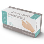 Gants d'examen en vinyle - boîte de 100 - non poudrés - small (6 / 7) Gants d'examen en vinyle - boîte de 100 - non poudrés - small (6 / 7)