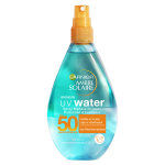 Garnier ambre solaire uv water spray biphase invisible protection & fraîcheur spf50 150ml Garnier ambre solaire uv water spray biphase invisible protection & fraîcheur spf50 150ml