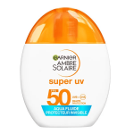 Garnier ambre solaire super uv visage aqua fluide spf50 invisible acide hyaluronique 40ml