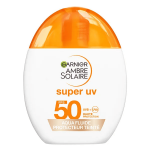 Garnier ambre solaire super uv visage aqua fluide spf50 teint� 40ml