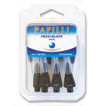 Gencibrosse papilli proxi brossette interdentaire de voyage fine empoilage 15 x 3mm noir 10 units
