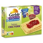 Gerblé sans gluten & sans lactose tartines crac' form 250g Gerblé sans gluten & sans lactose tartines crac' form 250g