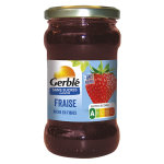 Gerblé sans sucres ajoutés confiture fraise 320g Gerblé sans sucres ajoutés confiture fraise 320g