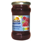 Gerblé sans sucres ajoutés confiture framboise 320g Gerblé sans sucres ajoutés confiture framboise 320g